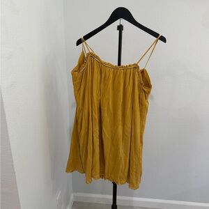 Mustard Yellow Double-Spaghetti Strap Cami